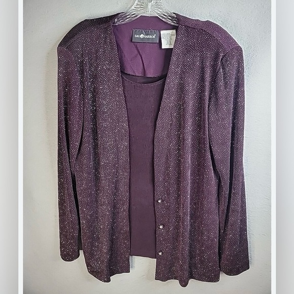 sag Harbor two-piece 35% polyester 5% spandex size 12. - Picture 1 of 6